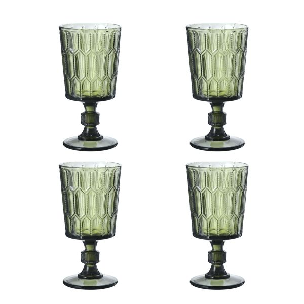 Almera Lucky Art 4Lu Cam Kadeh Seti Yeşil