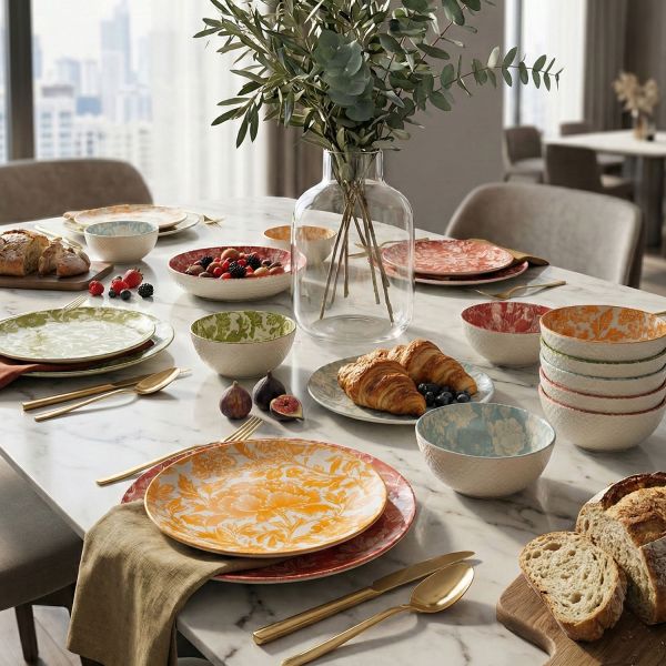 Aurea 2Li Seramik Derin Tabak Set 22Cm - 3