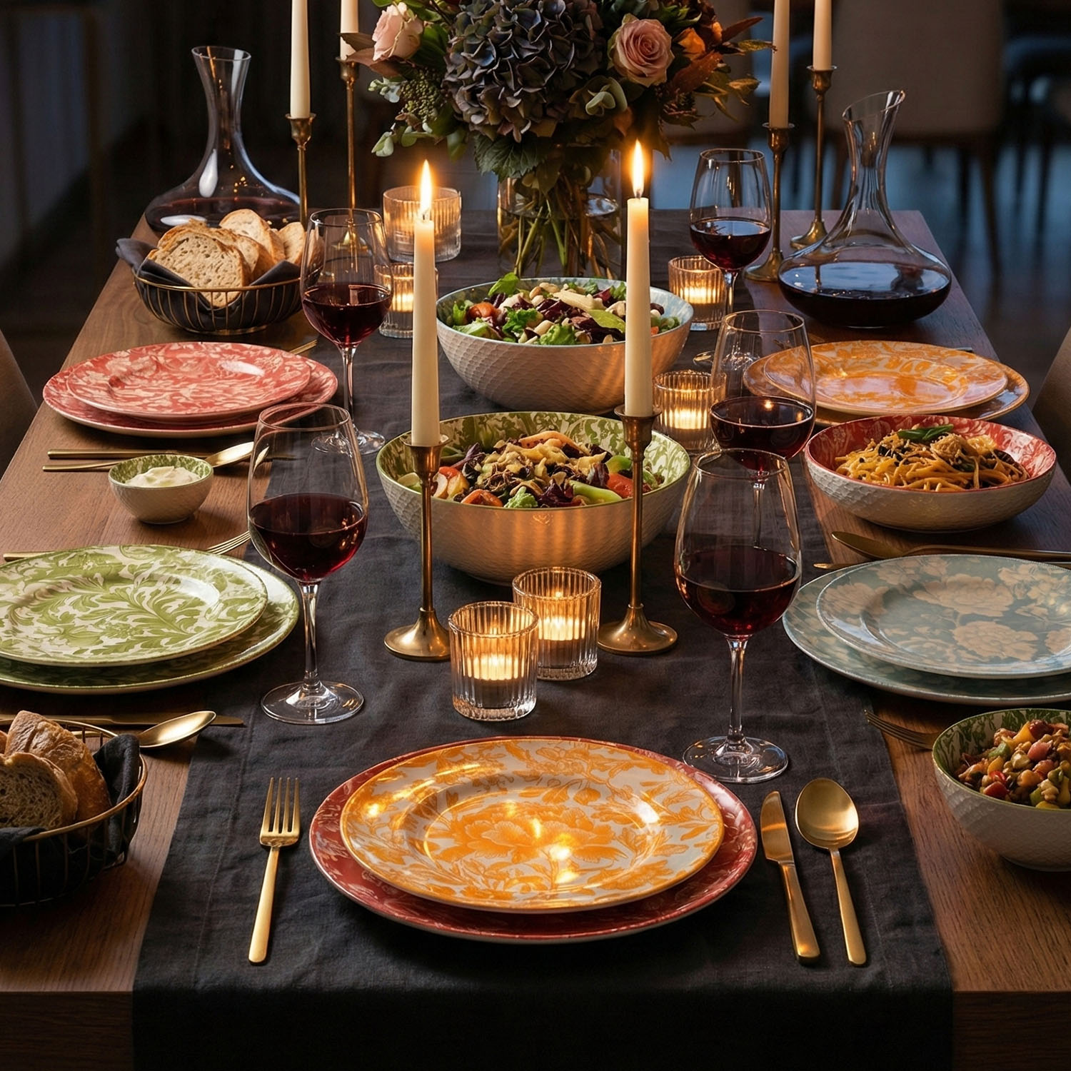 Aurea 4Lu Seramik Tabak Seti 27Cm - 4