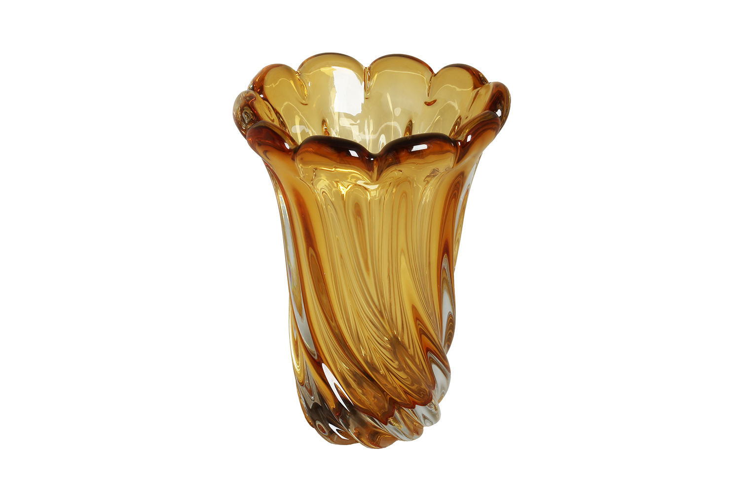 Luckyart Bal Yayvan Vazo 19x26 Cm - 1