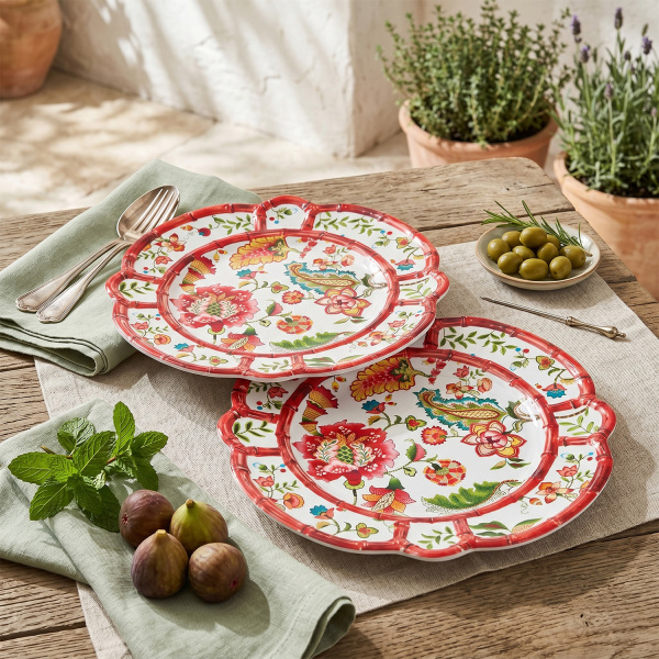 Bellus Melamin 28Cm 2Li Tabak Seti (1)