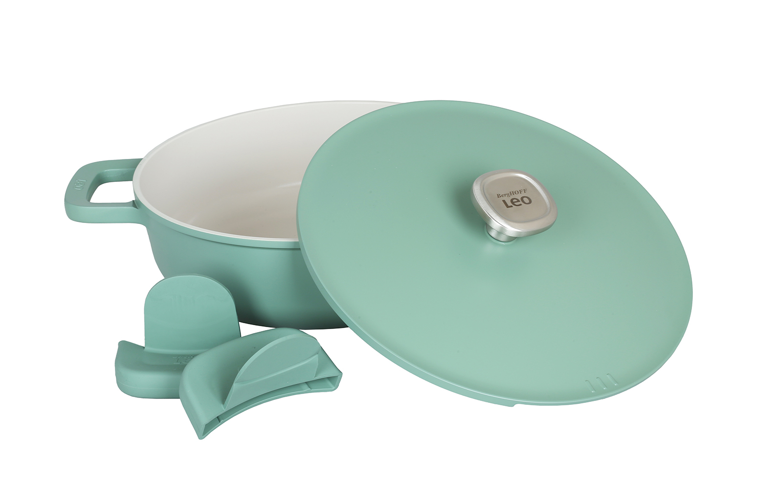 Berghoff 1+1 Hediye Leo Phantom Kapakli Yapişmaz Pilav Tenceresi 28 Cm Forest Green - 3