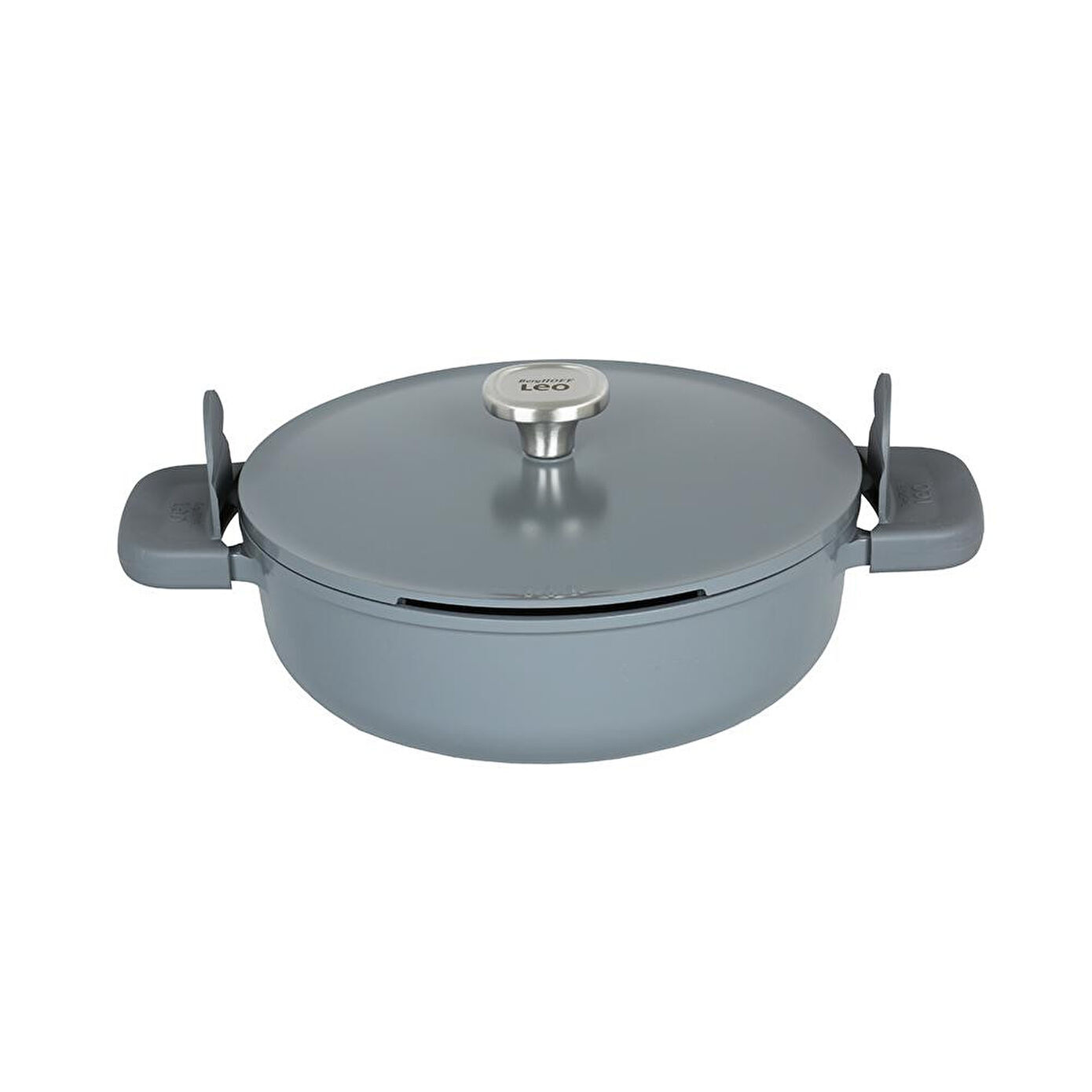 Berghoff 1+1 Hediye Leo Phantom Kapakli Yapişmaz Sote Tavasi 28 Cm Smoked Grey - 1