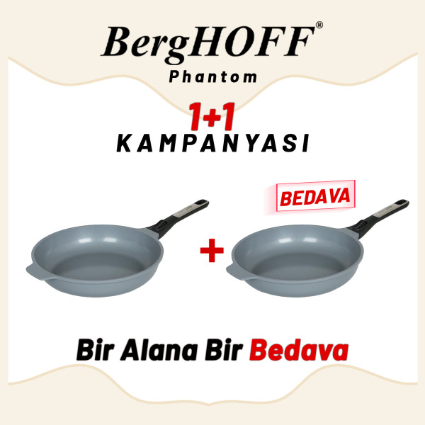 Berghoff 1+1 Hediye Leo Phantom Kizartma Tavasi 28Cm Smoked Grey (1)