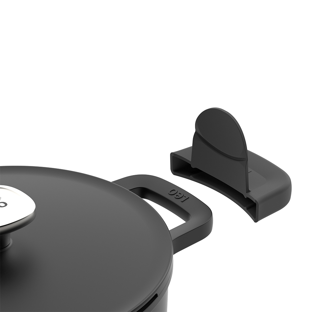 Berghoff 1+1 Hediye Leo Phantom Yapışmaz Kapaklı Derin Tencere 28 cm - 4