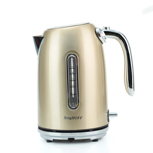 BERGHOFF - Berghoff Gem Metallic 1.7 Litre Su Seviyeli Bej Kettle BERGHOFF - Berghoff Gem Metallic 1.7 Litre Su Seviyeli Bej Kettle