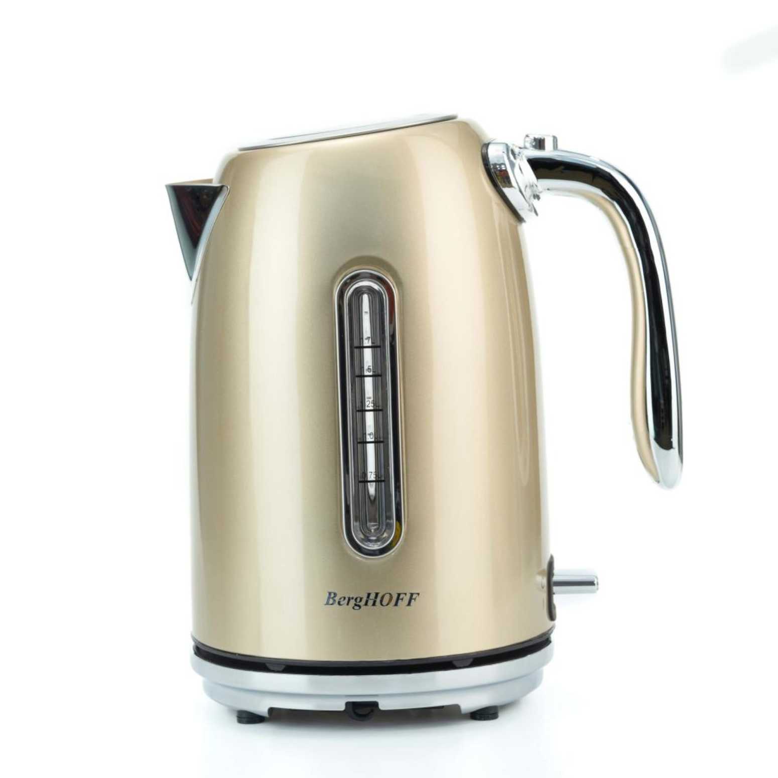 Berghoff Gem Metallic 1.7 Litre Su Seviyeli Bej Kettle - 1