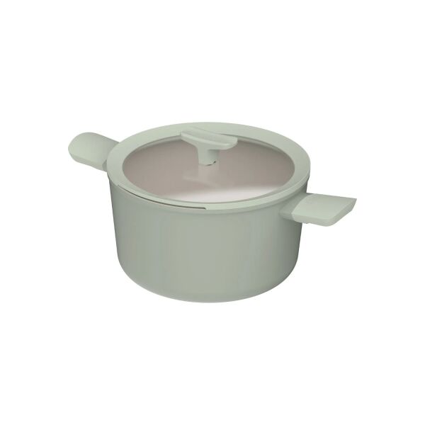Berghoff Balance Sage Yapışmaz Seramik Kapaklı Tencere 24x14 cm