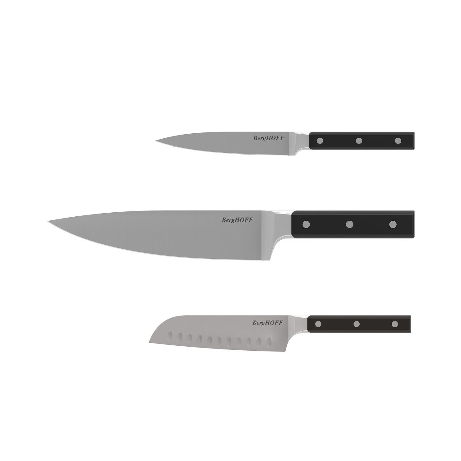 BergHOFF DINA GENE Paslanmaz Çelik 3lü Bıçak Seti - 1