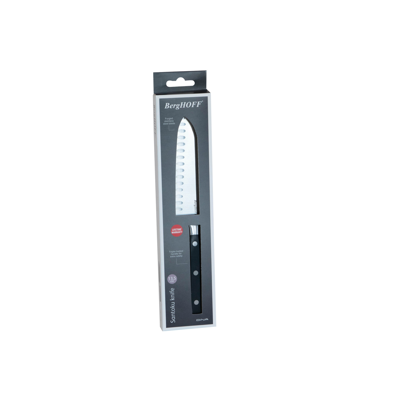 BergHOFF DINA GENE Paslanmaz Çelik Santoku Bıçağı 13,5 cm - 2