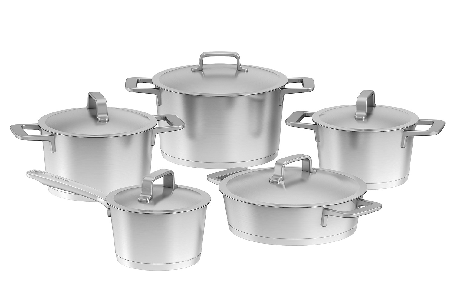 Berghoff Dina Meta 10 Parça Paslanmaz Çelik Tencere Seti - 1