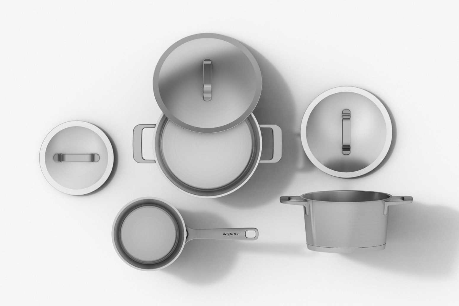 Berghoff Dina Meta 10 Parça Paslanmaz Çelik Tencere Seti - 2