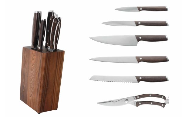  - Berghoff Essentials 7 Parça Bloklu Bıçak Seti (1)