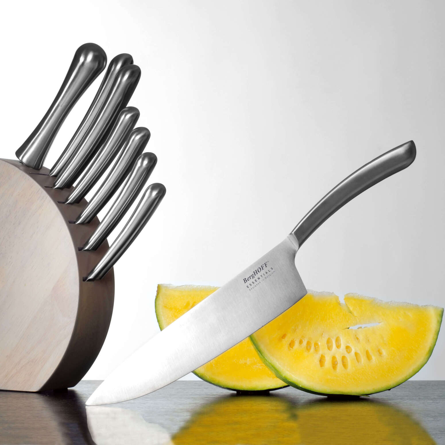 Berghoff Essentials 18/10 Paslanmaz Çelik 8 Parça Arch Serisi Bloklu Bıçak Seti - 2