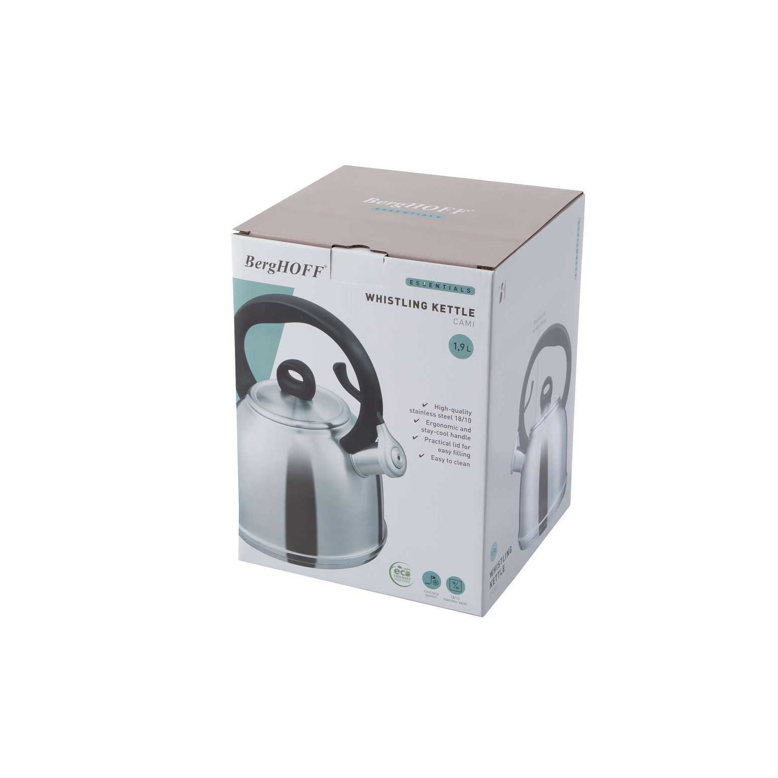 Berghoff Essentials 18/10 Paslanmaz Çelik Düdüklü Su Isıtıcı 1,9 lt - 2