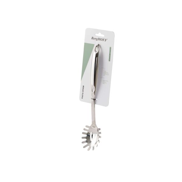BERGHOFF - Berghoff Essentials 18/10 Paslanmaz Çelik Makarna Kaşığı 33 cm (1)