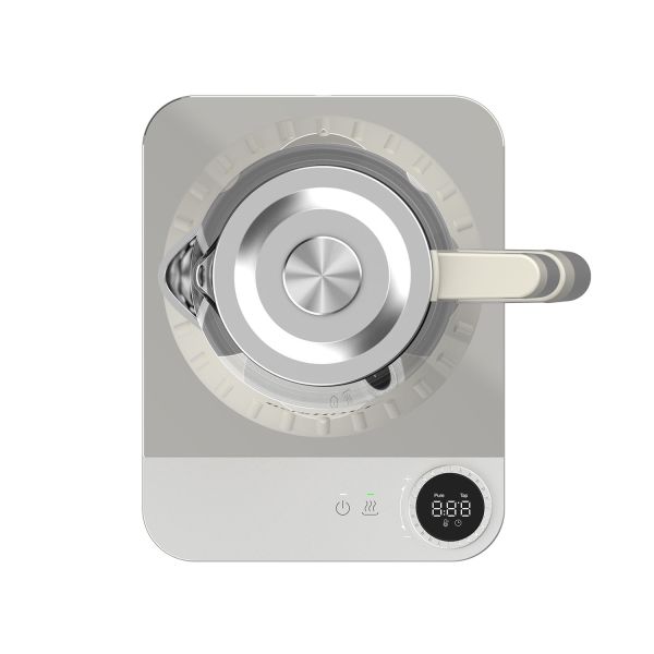 BergHOFF GEM 1.7 Litre Krem Gümüş Kulplu Çay Makinesi - 4