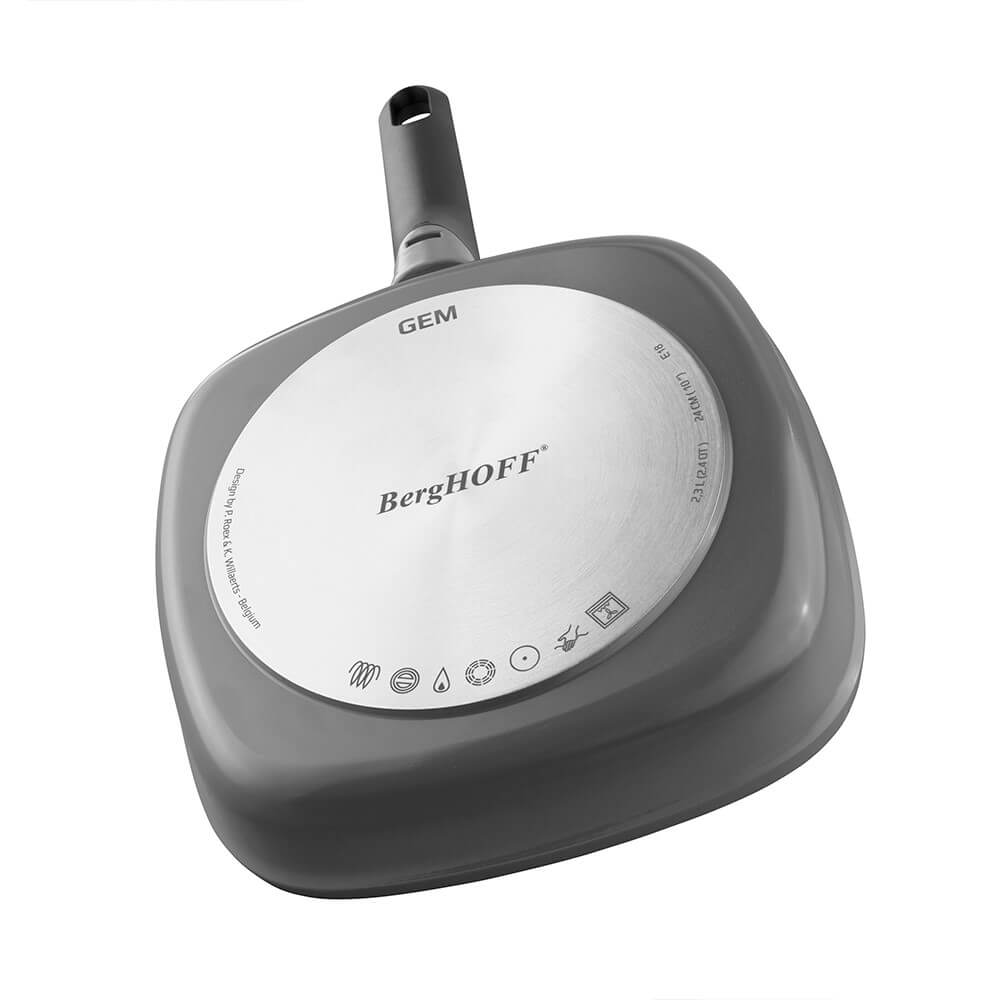 Berghoff Gem Çıkarılabilir Saplı Stay Cool Izgara Kare Tava Gri 24 Cm - 4