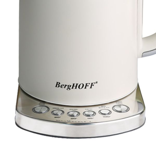 BERGHOFF - Berghoff Gem Concept 1.7 Litre Vanilya Krem Rengi Retro Su Isıtıcı (1)