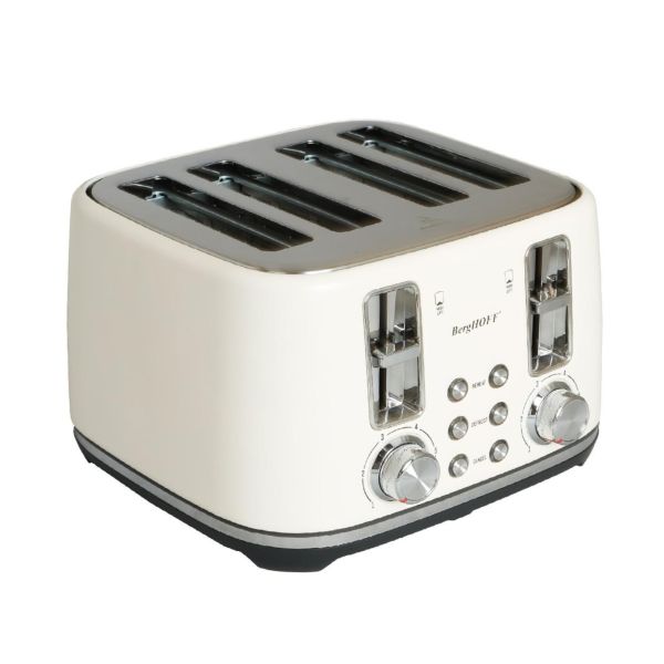 Berghoff Gem Concept Vanilya Krem Rengi Dört Dilim Ekmek Kızartma Makinesi - 1