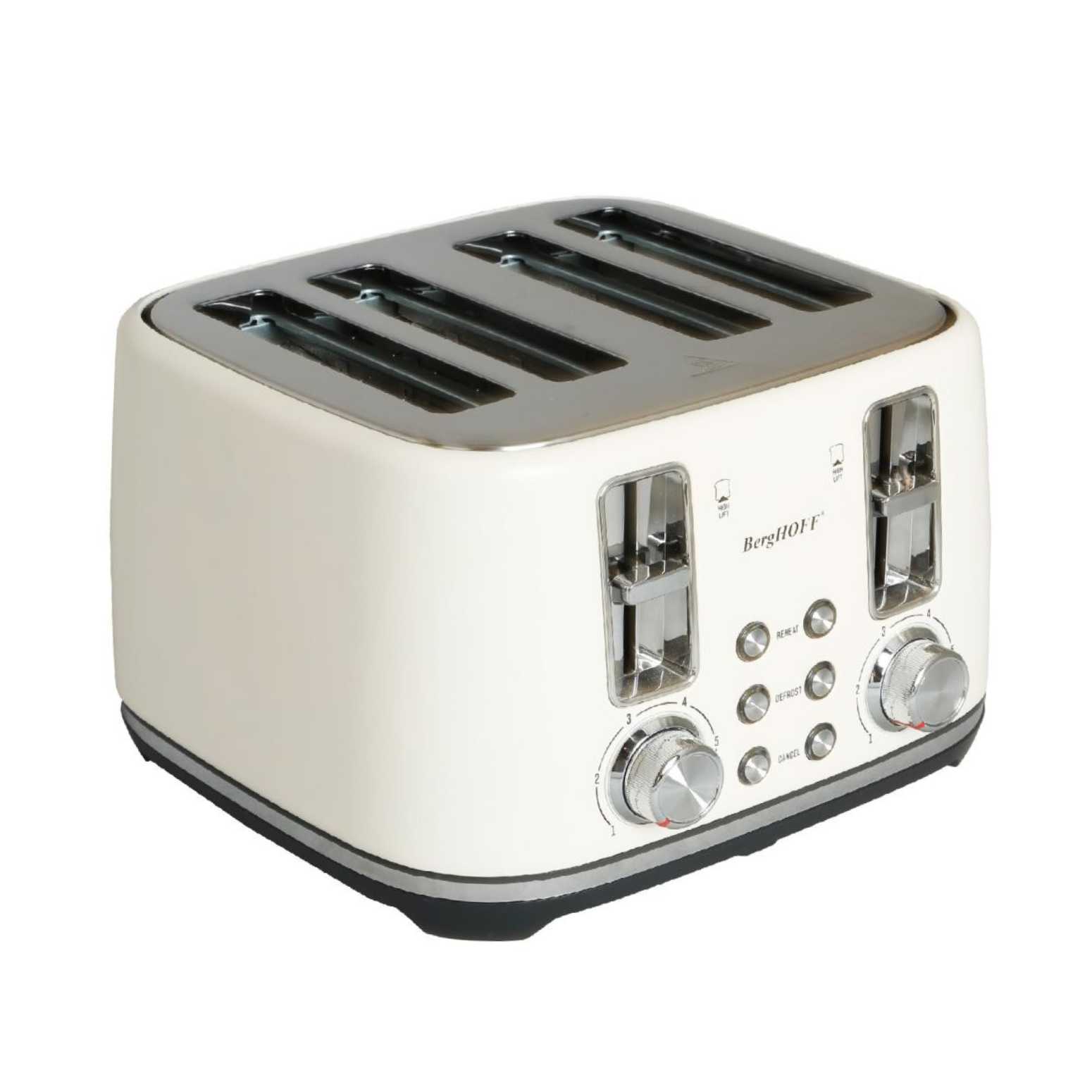 Berghoff Gem Concept Vanilya Krem Rengi Dört Dilim Ekmek Kızartma Makinesi - 1