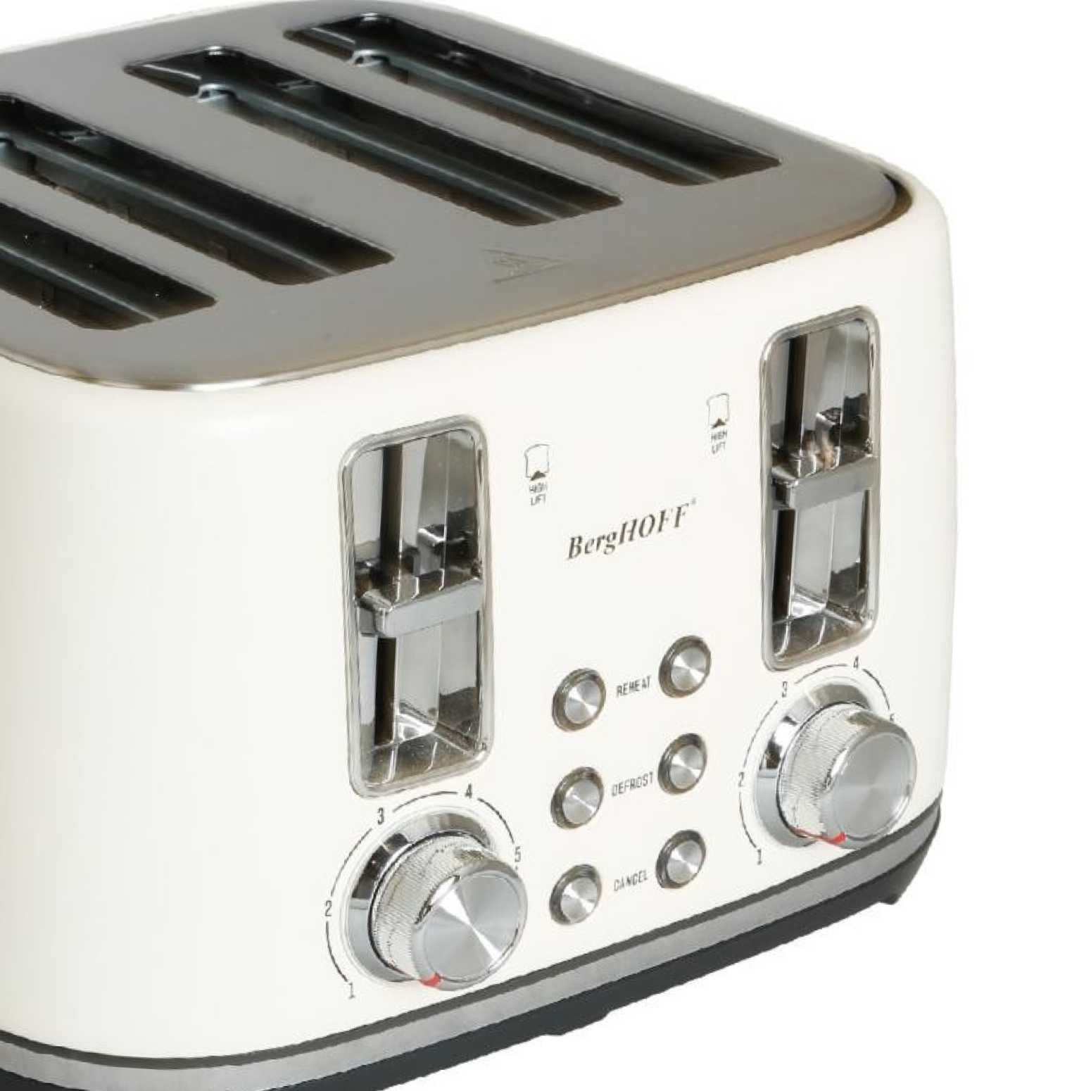 Berghoff Gem Concept Vanilya Krem Rengi Dört Dilim Ekmek Kızartma Makinesi - 2