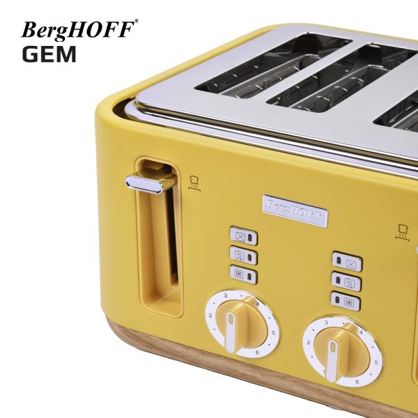 Lucky Art - BergHOFF GEM NATURAL Sarı Dört Dilim Ekmek Kızartma Makinesi (1)