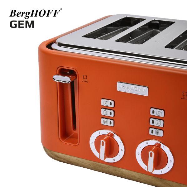 BERGHOFF - BergHOFF GEM NATURAL Turuncu Dört Dilim Ekmek Kızartma Makinesi (1)