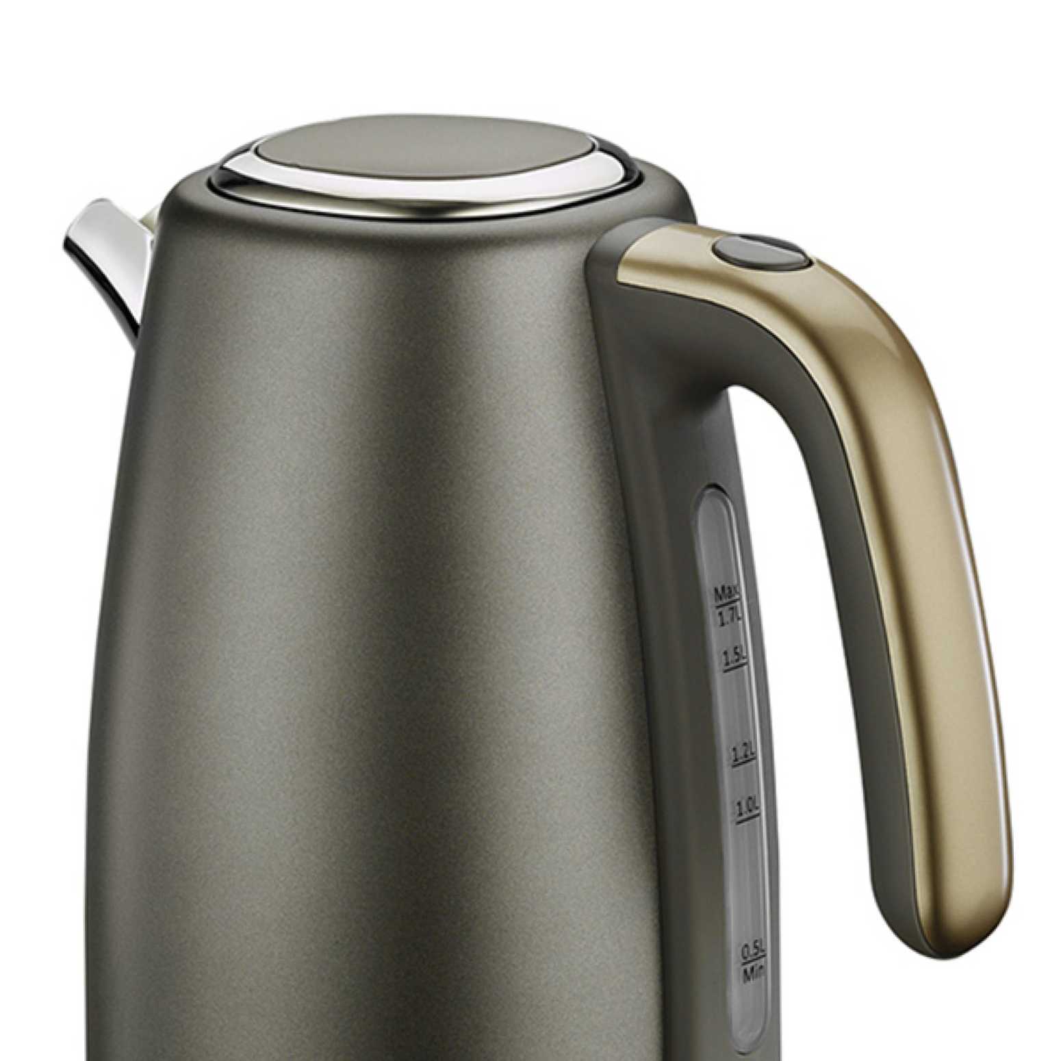 BergHOFF GEM PEARL 1.7 Litre Gri Gold Modern Su Isıtıcı - 2