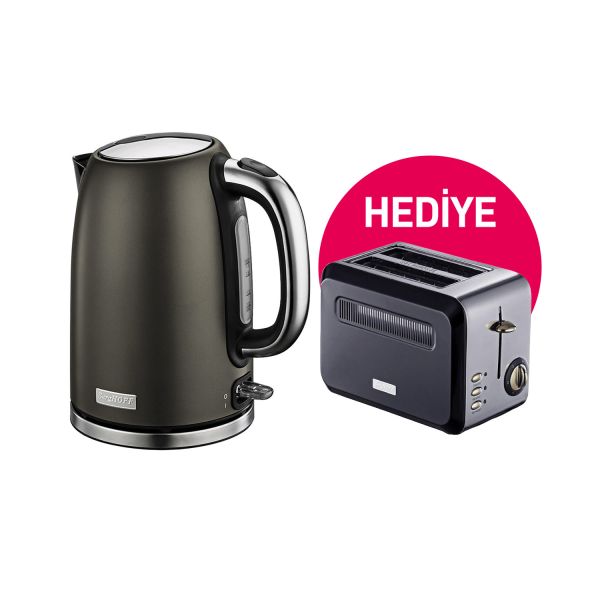 BergHOFF GEM TITAN 1.7 Litre Siyah Gold Su Isıtıcısı - 1