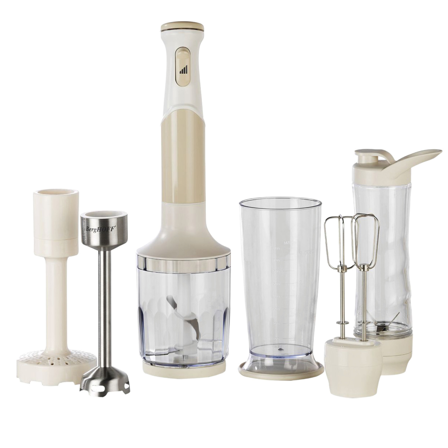 Berghoff Gem Retro 1200 W Krem Rengi El Blender Seti - 1