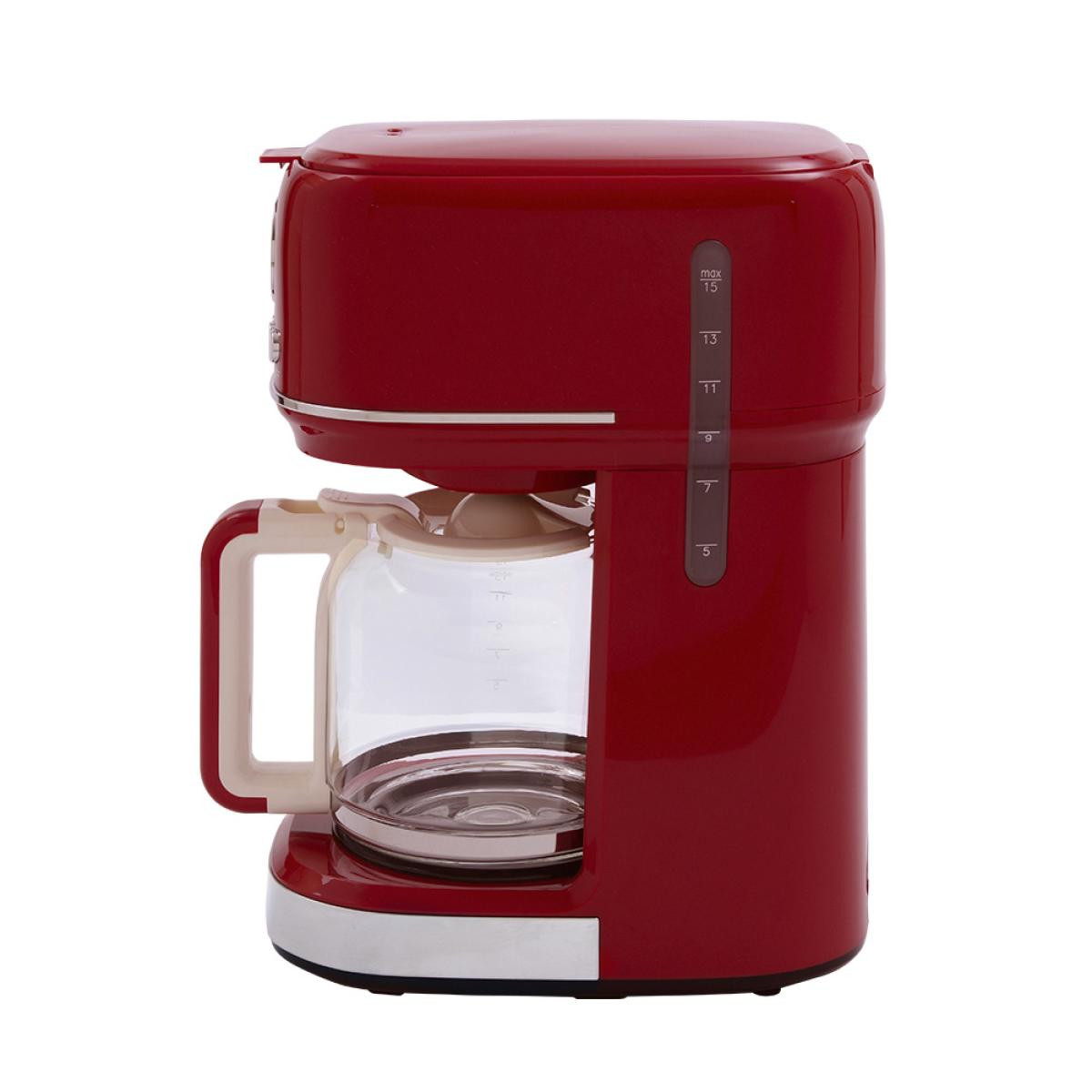 BergHOFF GEM RETRO 15 bardak Kırmızı Filtre Kahve Makinesi - 2