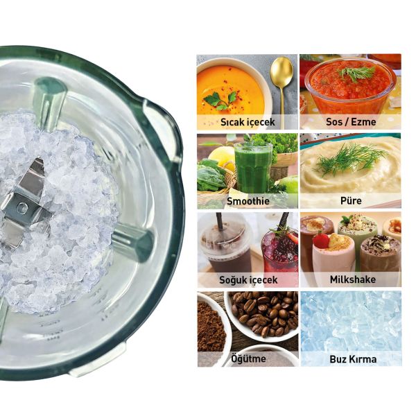 BERGHOFF - Berghoff Gem Retro 1500 W Mint Yeşili Blender (1)