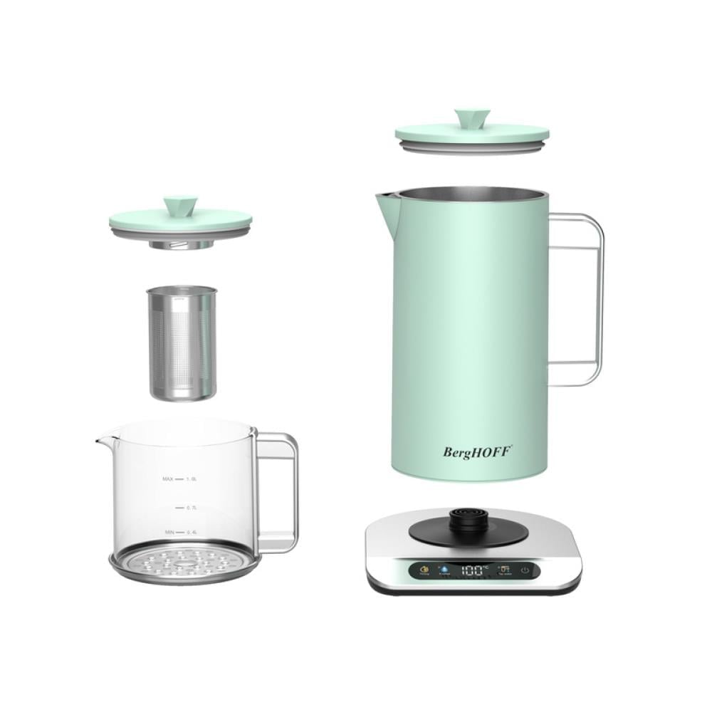 Berghoff Gem Retro 1.7 Litre Mint Yeşil Çay Makinesi - 2