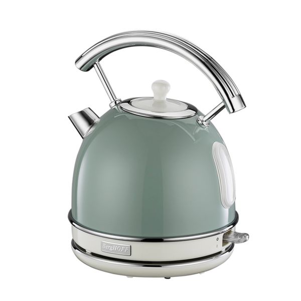 BERGHOFF - Berghoff Gem Retro 1.7 Litre Mint Yeşil Yuvarlak Su Isıtıcısı