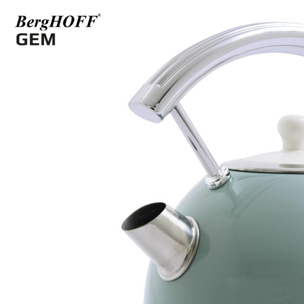 BergHOFF GEM RETRO 1.7 Litre Mint Yeşil Yuvarlak Su Isıtıcısı - 5