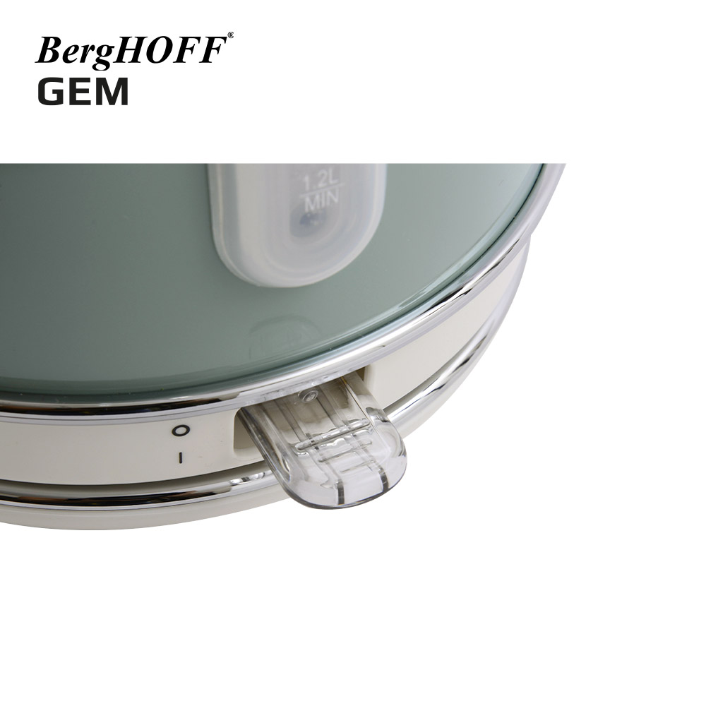BergHOFF GEM RETRO 1.7 Litre Mint Yeşil Yuvarlak Su Isıtıcısı - 6