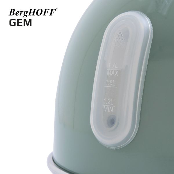 BergHOFF GEM RETRO 1.7 Litre Mint Yeşil Yuvarlak Su Isıtıcısı - 7