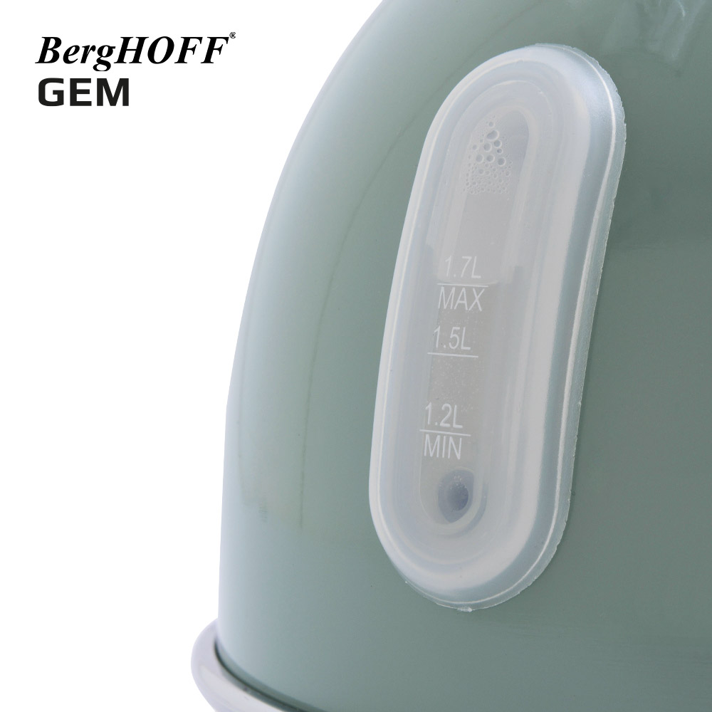 BergHOFF GEM RETRO 1.7 Litre Mint Yeşil Yuvarlak Su Isıtıcısı - 7