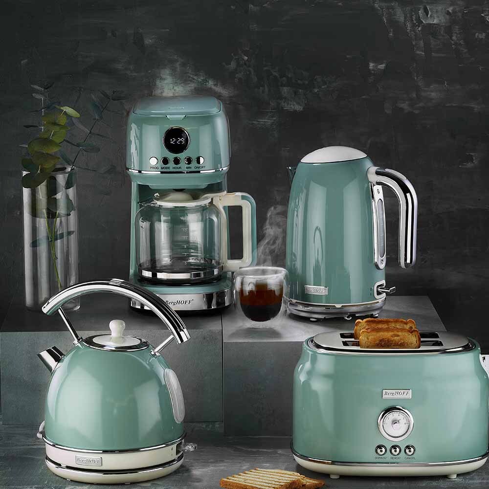 BergHOFF GEM RETRO 1.7 Litre Mint Yeşil Yuvarlak Su Isıtıcısı - 4