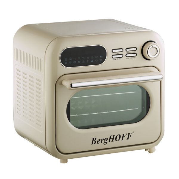 BERGHOFF - Berghoff Gem Retro 18 LİTRE VANİLYA KREM RENGİ AİRFRYER + FIRIN (1)