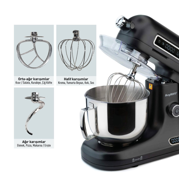 BergHOFF GEM RETRO 5 Lt Siyah Stand Mikser (1)