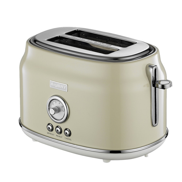 BergHOFF GEM RETRO  Krem Rengi İki Dilim Ekmek Kızartma Makinesi