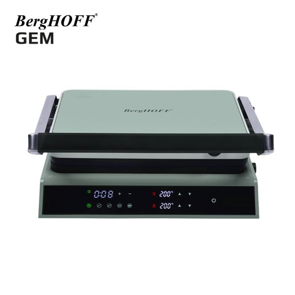 BERGHOFF - BergHOFF GEM RETRO Mint Yeşil Dijital Izgara ve Tost Makinesi (1)