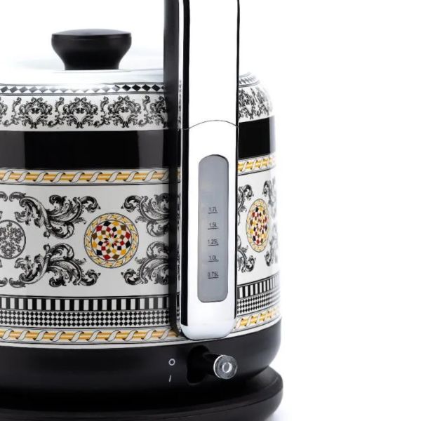 BERGHOFF - Berghoff Gem Royal Margery 1.7 Litre Siyah Sarı Desenli Su Isıtıcısı (1)