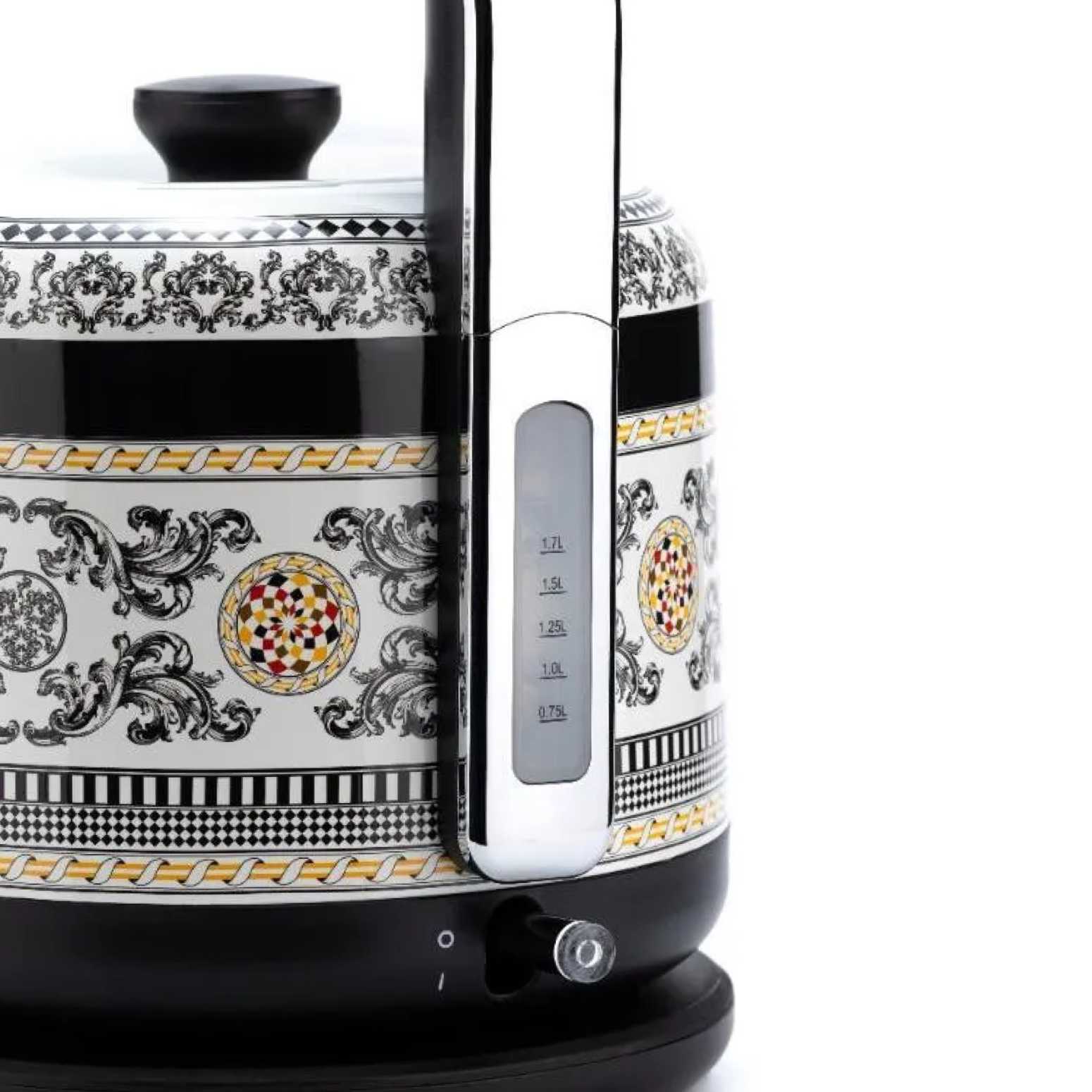 BergHOFF GEM ROYAL Margery 1.7 Litre Siyah Sarı Desenli Su Isıtıcısı - 2