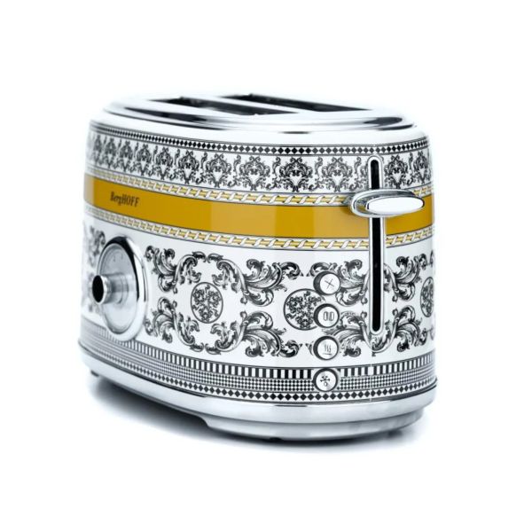 BERGHOFF - Berghoff Gem Royal Margery Siyah Sarı Desenli İki Dilim Ekmek Kızartma Makinesi (1)