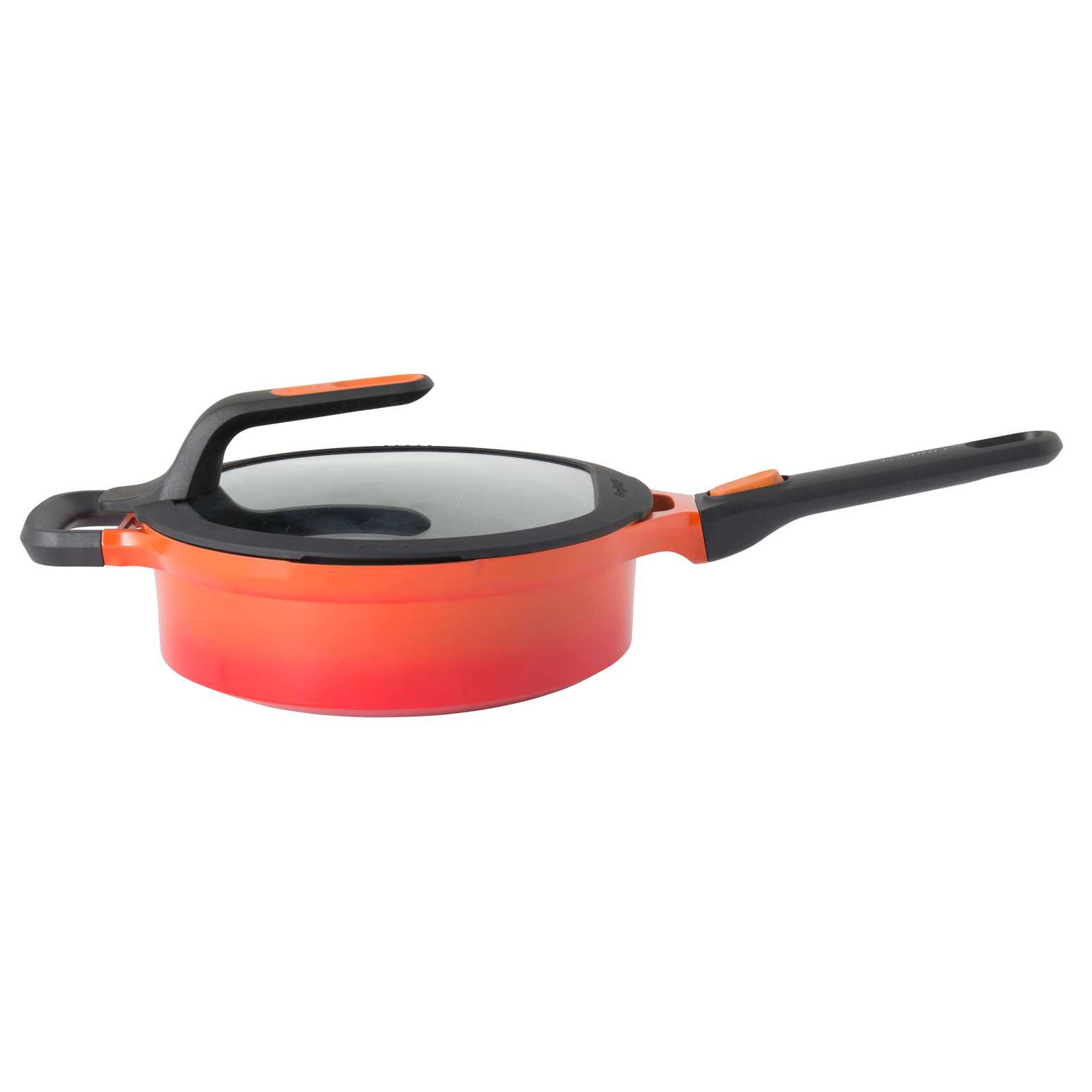 Berghoff Gem Stay Cool Kulplu Pilav Tenceresi Turuncu 24 cm - 1