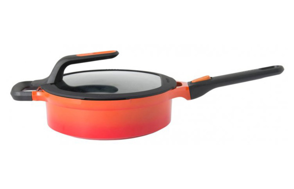Berghoff Gem Stay Cool Kulplu Pilav Tenceresi Turuncu 24 cm - 1