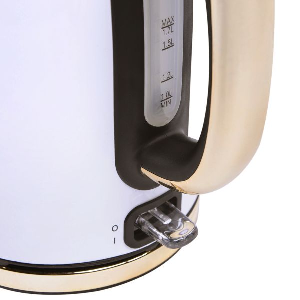 BERGHOFF - Berghoff Gem Titan 1.7 Litre Parlak Beyaz Gold Su Isıtıcısı (1)